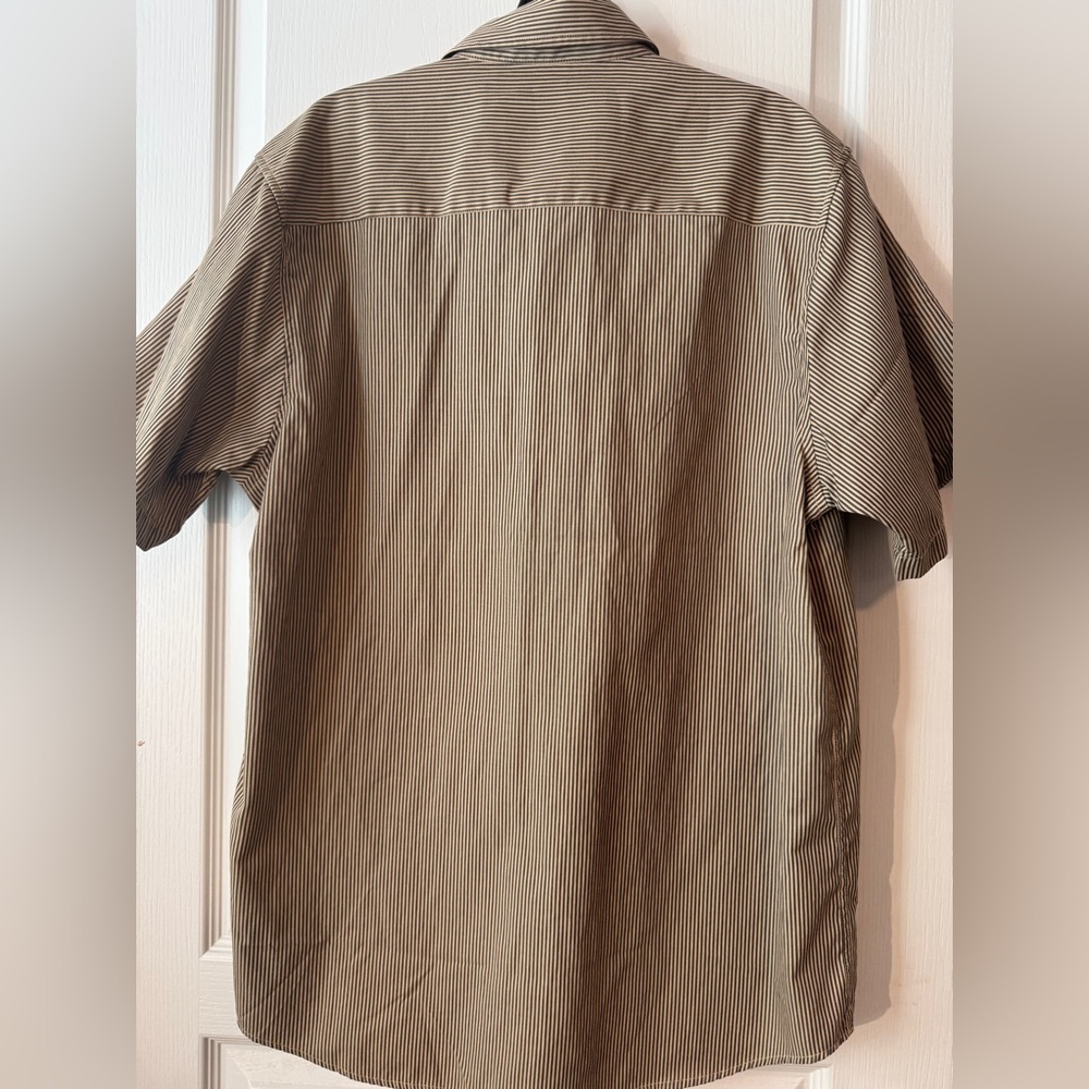 Dixxon Workforce Cotton Striped Short Sleeved Shirt - Large - Picture 5 of 7